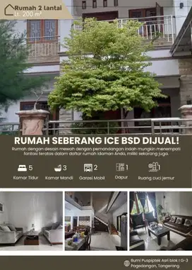 Dijual Rumah Secondary di Bumi Puspitek Asri BSD CITY Tangerang