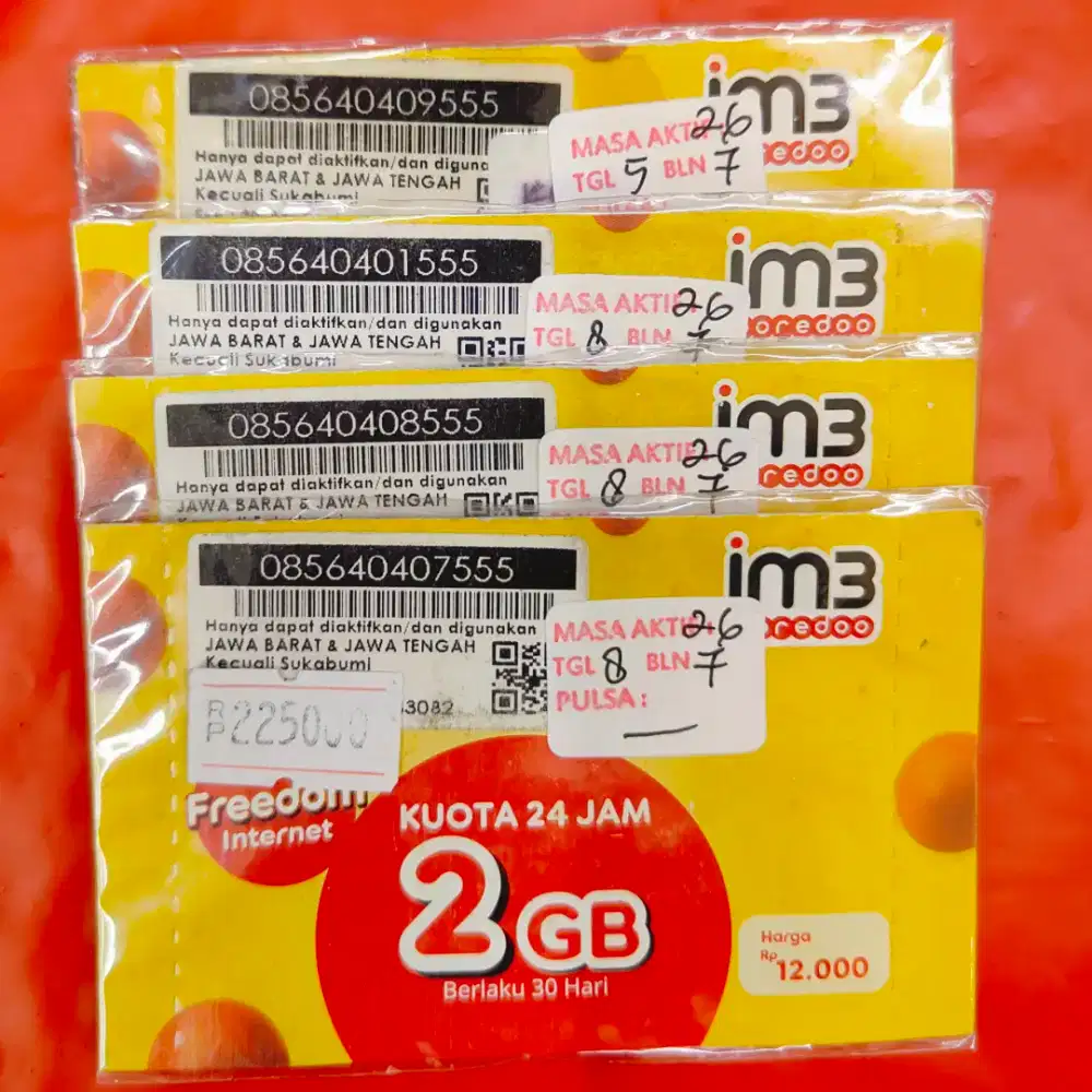 Nomor cantik indosat triple..555