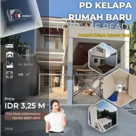 PD KELAPA JAKARTA TIMUR RUMAH BARU MINIMALIS 2 LT TAHAP FINISHING ZN28