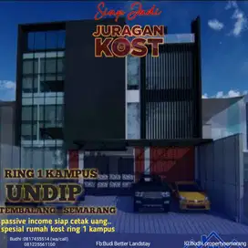TERDEKAT,RIIL RING 1 KAMPUS UNDIP,KOST MODERN SHM,30 KAMAR ,3 LANTAI