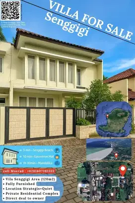 For Sale Vila Senggigi, FUUL ISI, Siap pakai Kota Mataram, SUKATI