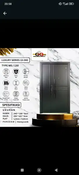 Luxury MS ukuran 130 x 240