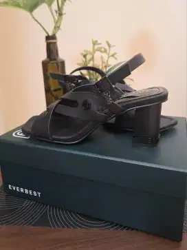 EVERBEST Ladies  shoes Thierra Black Leather 38