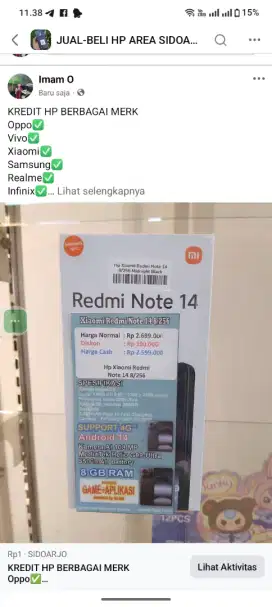 Kredit berbagai macam merk hp
