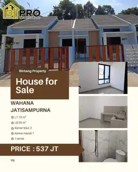Rumah dijual di perumahan jati sampurna