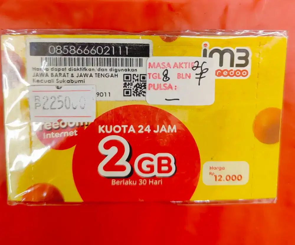 Nomor cantik Indosat triple...111