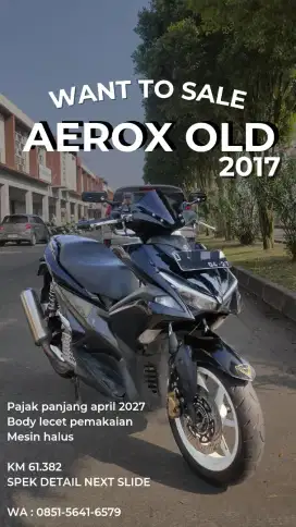 Aerox old 2017 Hitam