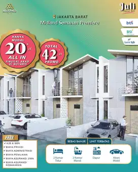 Dijual Rumah Modern 2 Lantai Di Midland Semanan Lokasi Strategis.