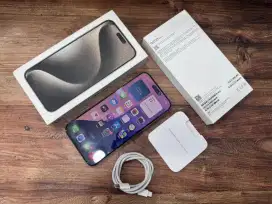 Iphone 15 Pro Max 256GB Natural Ex ibox Mulus Lengkap bisa COD