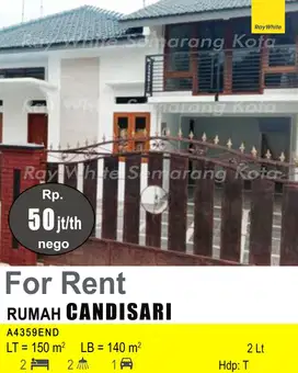 DISEWAKAN RUMAH DI CANDISARI A4359