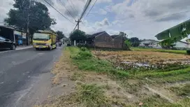 Tanah Dekat KRL Maguwo Jogja, Tepi Aspal Jl Kalasan