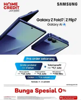 Pre Order Samsung galaxy Z Fold 7 Sekarang