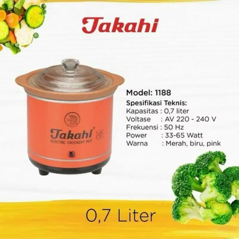 Takahi Electric Crockery Pot 0.7 L.
