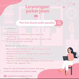 Part timer social media specialist