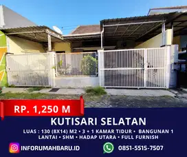 KUTISARI SELATAN Lebar 8 ‼️Rumah Bonus Furnish dekat Kampus Petra