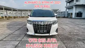 Km 19 ribu TOYOTA ALPHARD G ATPM AT 2021 KONDISI ISTIMEWA