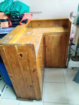 Jual Murah Aja Meja Buat Usaha Kayu Jati Belanda Masih Layak