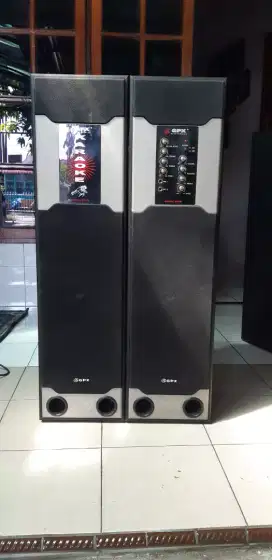 Speaker aktif karaoke GPX 8 inchi, bluetooth, tinggi 1 mtr