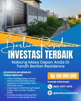 dijual tanah murah di gedangan sudah SHM lokasi strategis