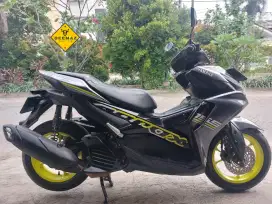 (DP 500 Rb)‼️ Plat B TangSel Aerox 155 Connected Abu-Abu 2022