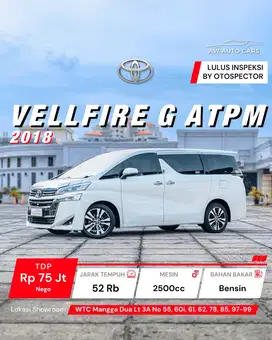Toyota Vellfire G ATPM 2018 new model facelift