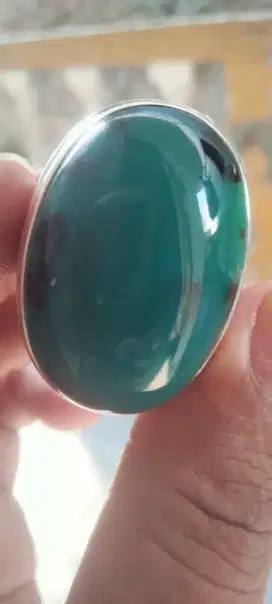Batu Bacan jumbo+ ikatan perak