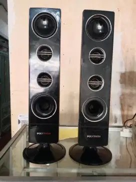 Speaker Tower Polytron Tv Led 32 inch 24 in Spiker Sound Bar Aktif
