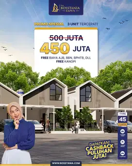 Bosstania Sapen! Rumah Modern, Harga Hemat, Lokasi Strategis