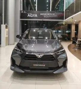 DP 4JT TOYOTA AGYA G MATIC CVT 2025 KREDIT / MANUAL MT GREY HITAM