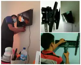 Braket +pasang atau pasang saja jika sudah ada bracket breket led tv