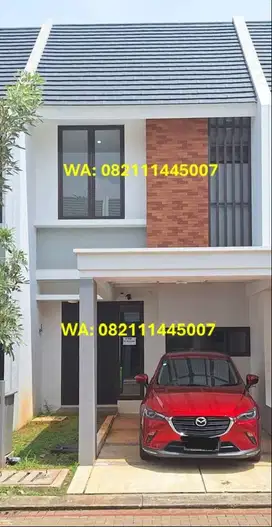 Rumah Baru 2 Lt dg Desain Minimalis Modern di Cimanggis Golf Estate