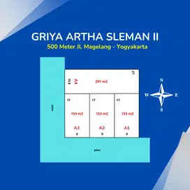 500 Meter Jl. Magelang - Yogyakarta, Akses Berpapasan SHMP