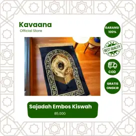 Sajadah Embos Kiswah | Sajadah Tebal Khas Turkiye | Sajadah Arab