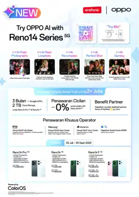 Kredit hp Oppo tanpa dp