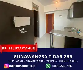 Gunawangsa Tidar Furnish Baru ‼️ Disewakan Apartemen 2BR Pusat Kota