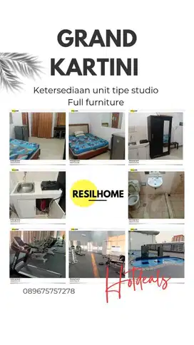 Sewa bulanan murah apartemen grand kartini jakpus monas mangga besar