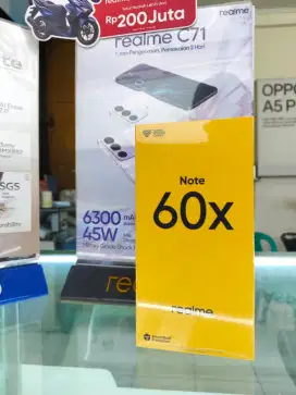 Realme Note 60x 4GB+4GB/64GB,Baru,Segel Box,Garansi  Resmi