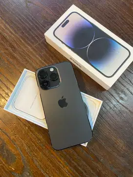 Iphone 14 pro 128gb space black resmi