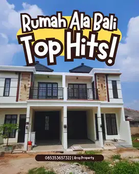 Rumah Gaya Bali- Dekat LRT & TOL. Join income 6 JTan, Cicilan FLAT!!