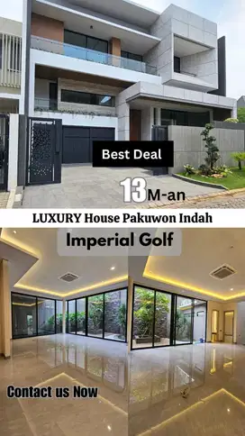 TEV DIJUAL RUMAH MEWAH BARU DI PAKUWON INDAH IMPERIAL GOLF