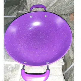 Panci wajan kuali kuping enamel anto lengket