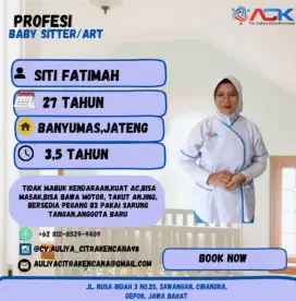 READY TO WORK BABY SITTER BAYI DAN BALITA PENEMPATAN JABODETABEK