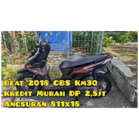 Beat CBS 2018 Hitam Km30Rban Jaminan Nyuss