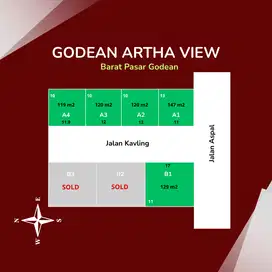 Tanah Dekat Barat Tugu Jogja 200 Jt-an
