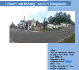 Dijual Rumah, Gudang, Kostan