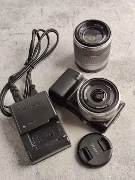 Sony nex 5n dua lensa Nikon sigma 105mm macro Panasonic 14-45mm