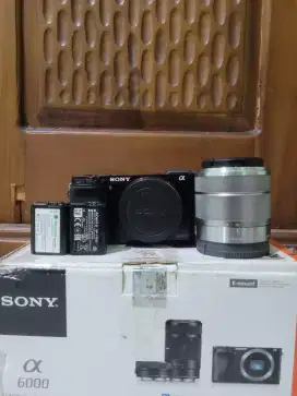SONY a6000 kit FULLSET LIKE NEW!! NEGO!!