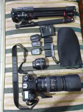 Nikon d7200 nikkor 80/400mm fix 50mm