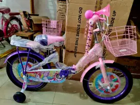 Sepeda Lipat BNB Fiesta Mini Anak Perempuan Keranjang 18 Inc Kuda Pony