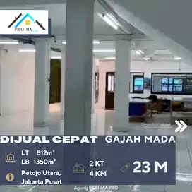 Gajah Mada Jakpus Jual Rumah 2,5 Lantai SHM Cocok Untuk Usaha atau Kos